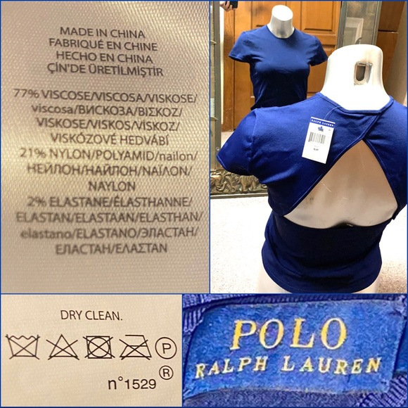 Polo Ralph Lauren XL elegant casual upscale open back stretchy spring summer top - Picture 5 of 7